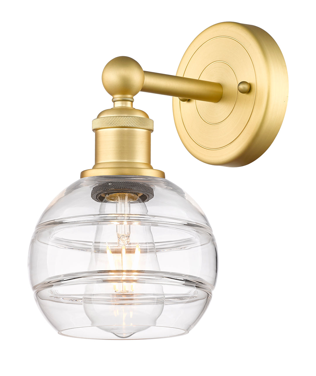 Innovations Edison 616-1W-SG-G556-6CL Wall Sconce Light - Satin Gold