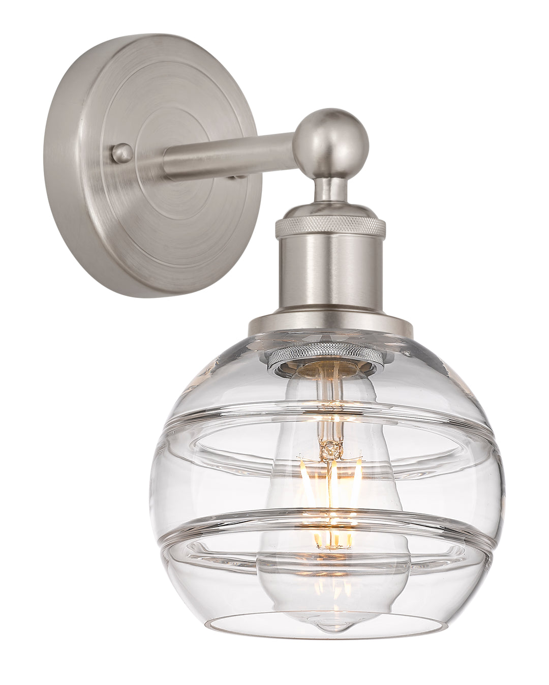 Innovations Edison 616-1W-SN-G556-6CL Wall Sconce Light - Brushed Satin Nickel