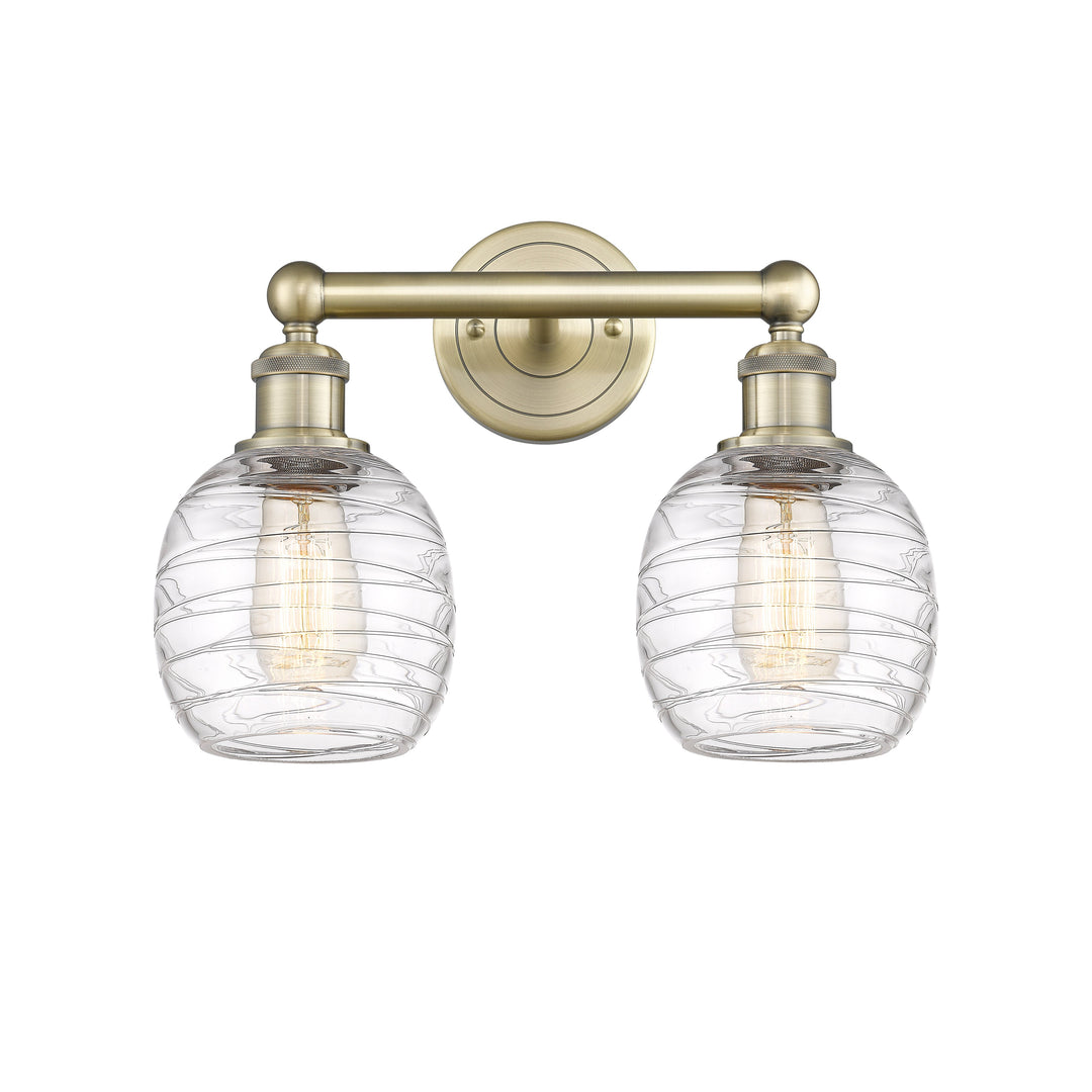 Innovations Edison 616-2W-AB-G1013 Bath Vanity Light 15 in. wide - Antique Brass