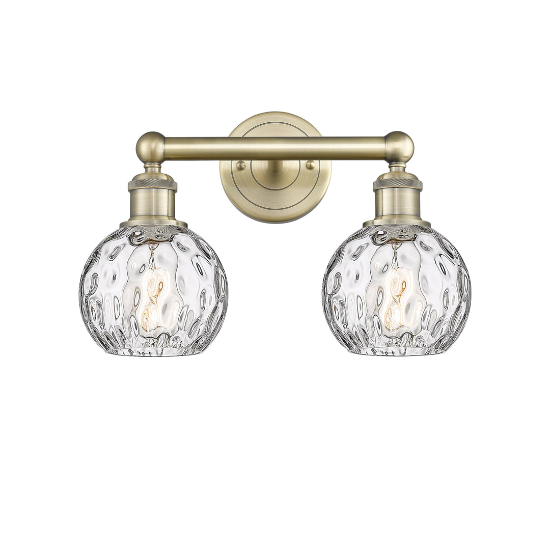 Innovations Edison 616-2W-AB-G1215-6 Bath Vanity Light 15 in. wide - Antique Brass