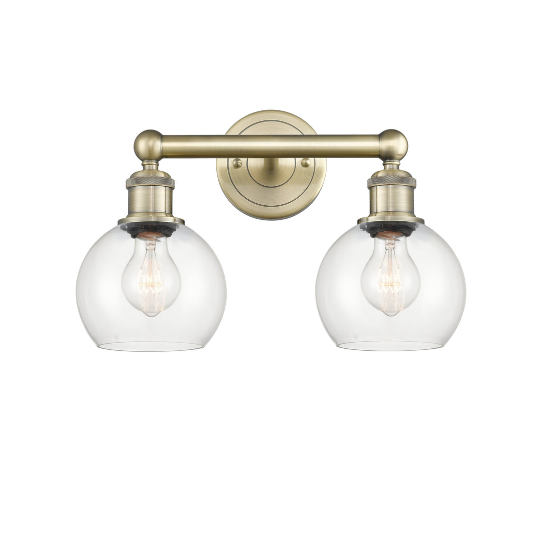 Innovations Edison 616-2W-AB-G122-6 Bath Vanity Light 15 in. wide - Antique Brass