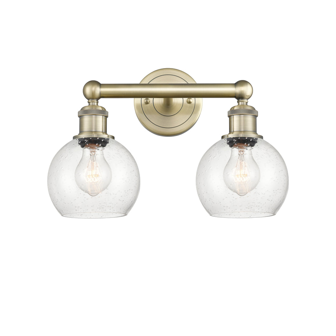 Innovations Edison 616-2W-AB-G124-6 Bath Vanity Light 15 in. wide - Antique Brass