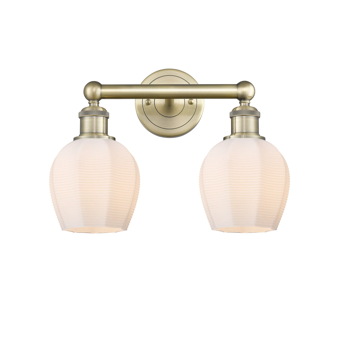 Innovations Edison 616-2W-AB-G461-6 Bath Vanity Light 15 in. wide - Antique Brass