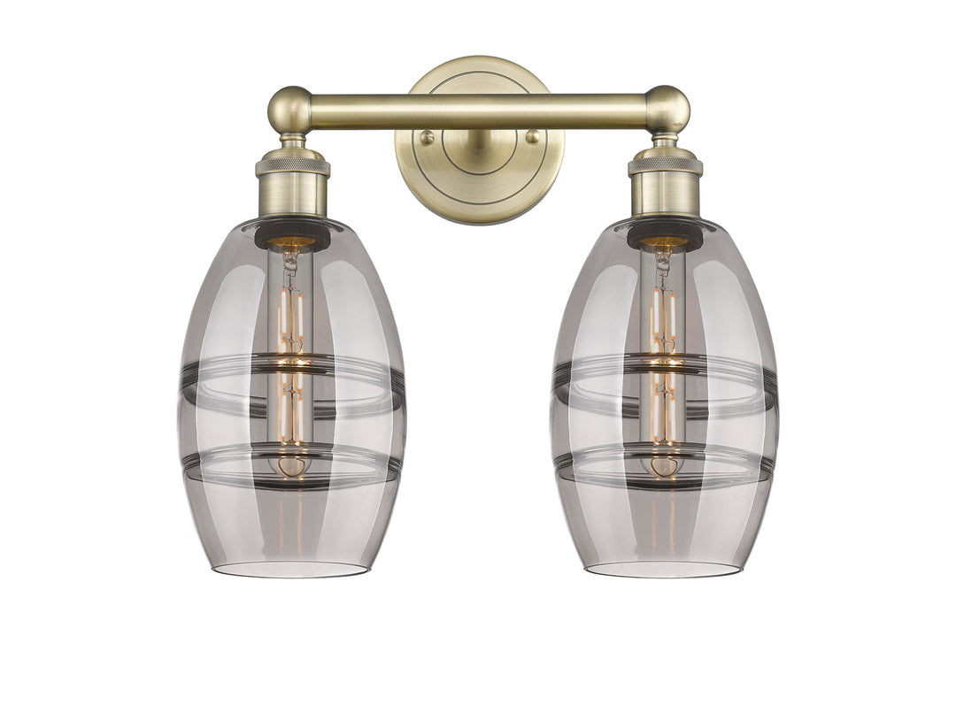 Innovations Edison 616-2W-AB-G557-6SM Bath Vanity Light 15 in. wide - Antique Brass