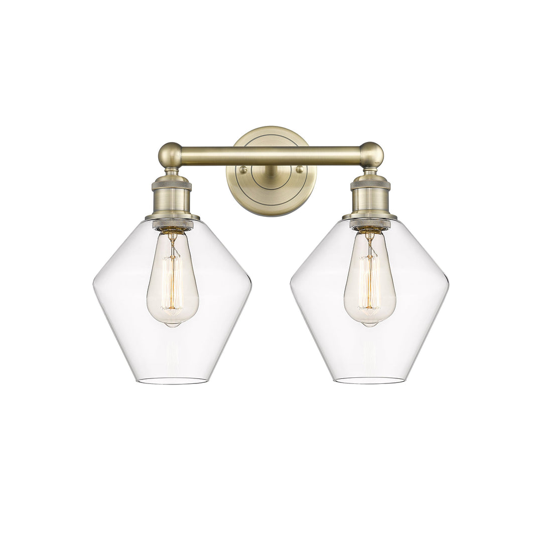 Innovations Downtown Urban 616-2W-AB-G652-8 Bath Vanity Light 17 in. wide - Antique Brass