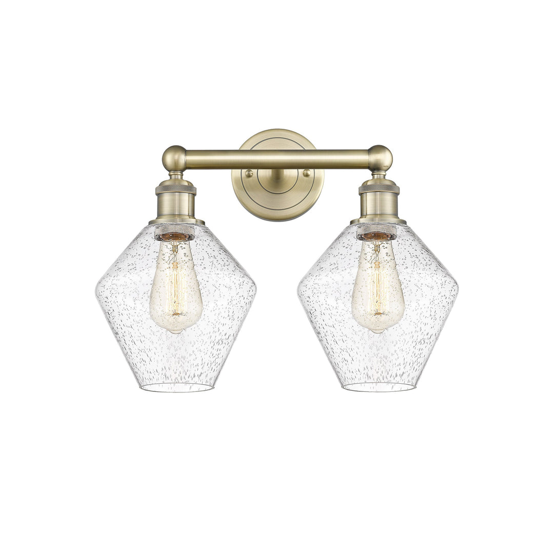 Innovations Downtown Urban 616-2W-AB-G654-8 Bath Vanity Light 17 in. wide - Antique Brass