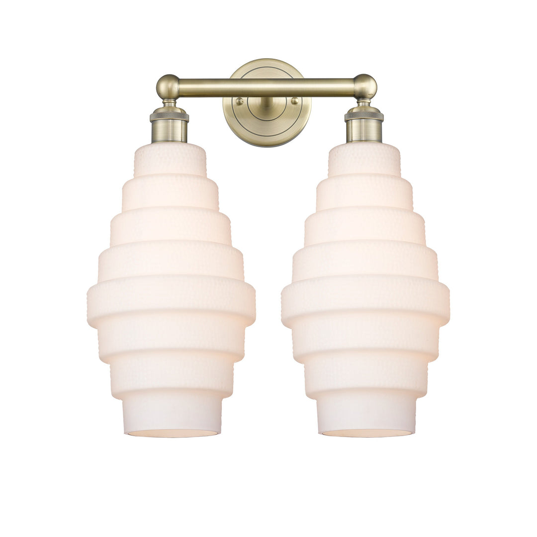 Innovations Downtown Urban 616-2W-AB-G671-8 Bath Vanity Light 17 in. wide - Antique Brass