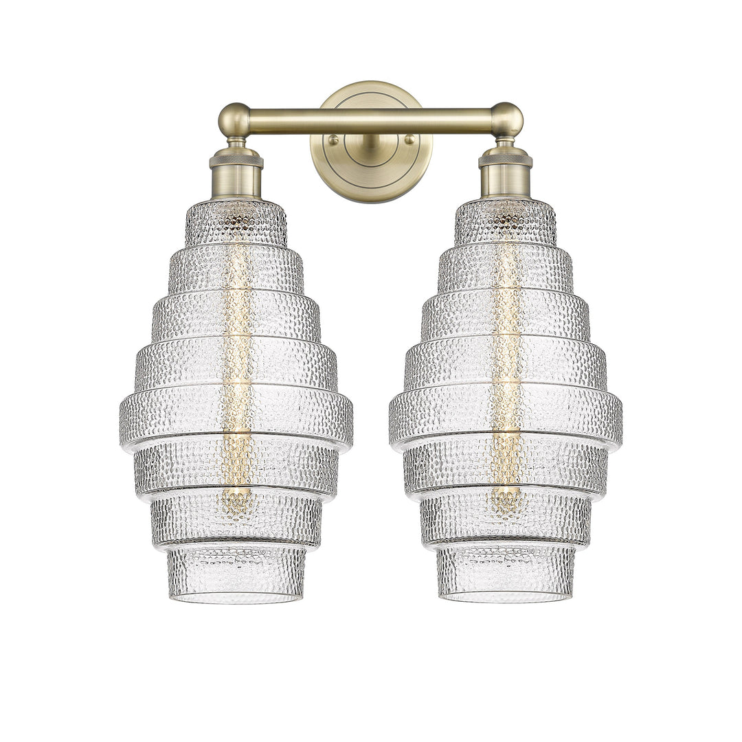 Innovations Downtown Urban 616-2W-AB-G672-8 Bath Vanity Light 17 in. wide - Antique Brass