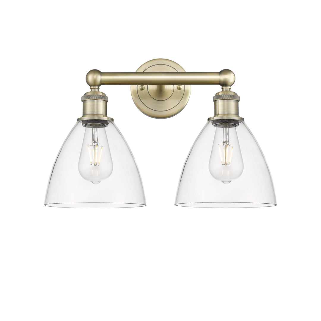 Innovations Edison 616-2W-AB-GBD-752 Bath Vanity Light 17 in. wide - Antique Brass