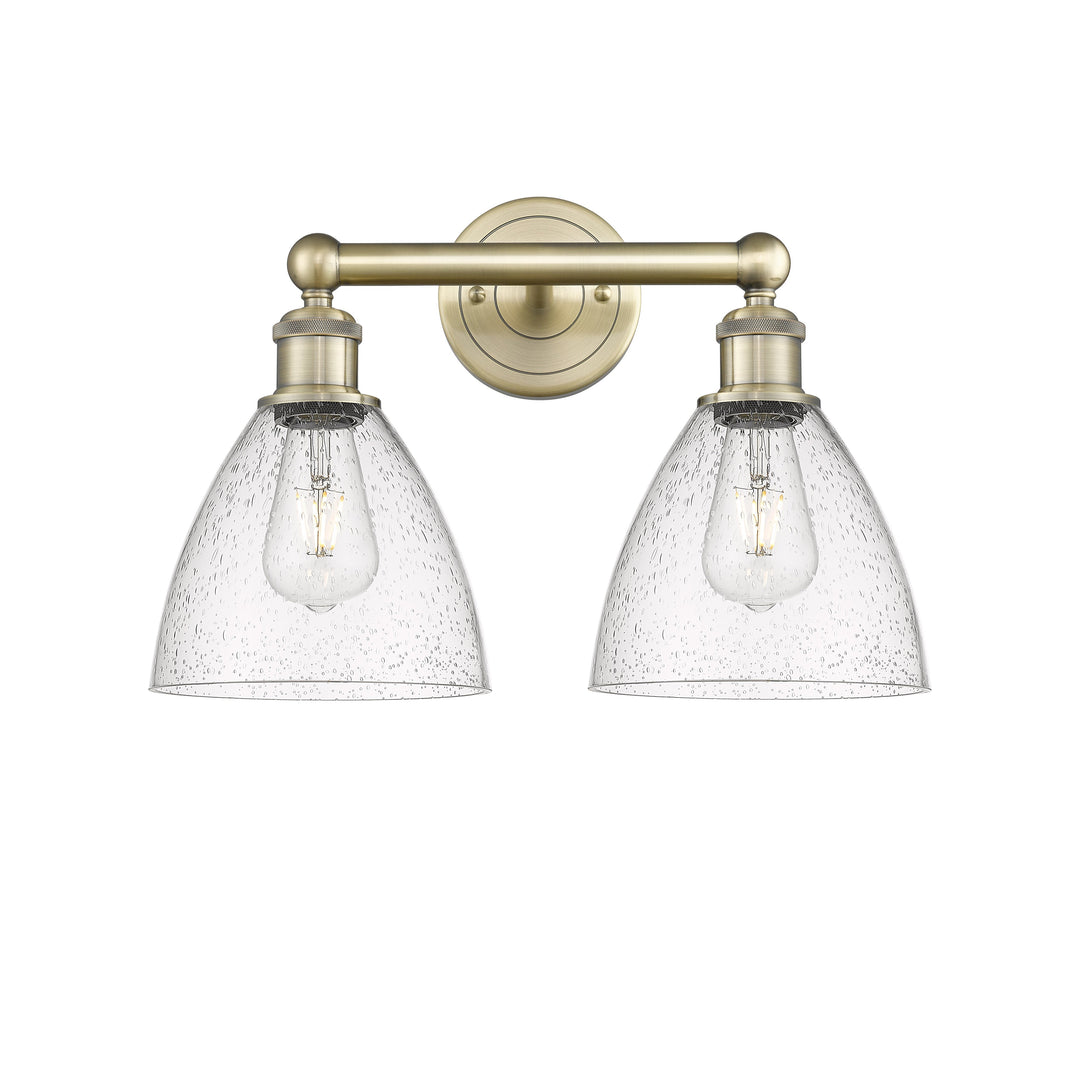 Innovations Edison 616-2W-AB-GBD-754 Bath Vanity Light 17 in. wide - Antique Brass