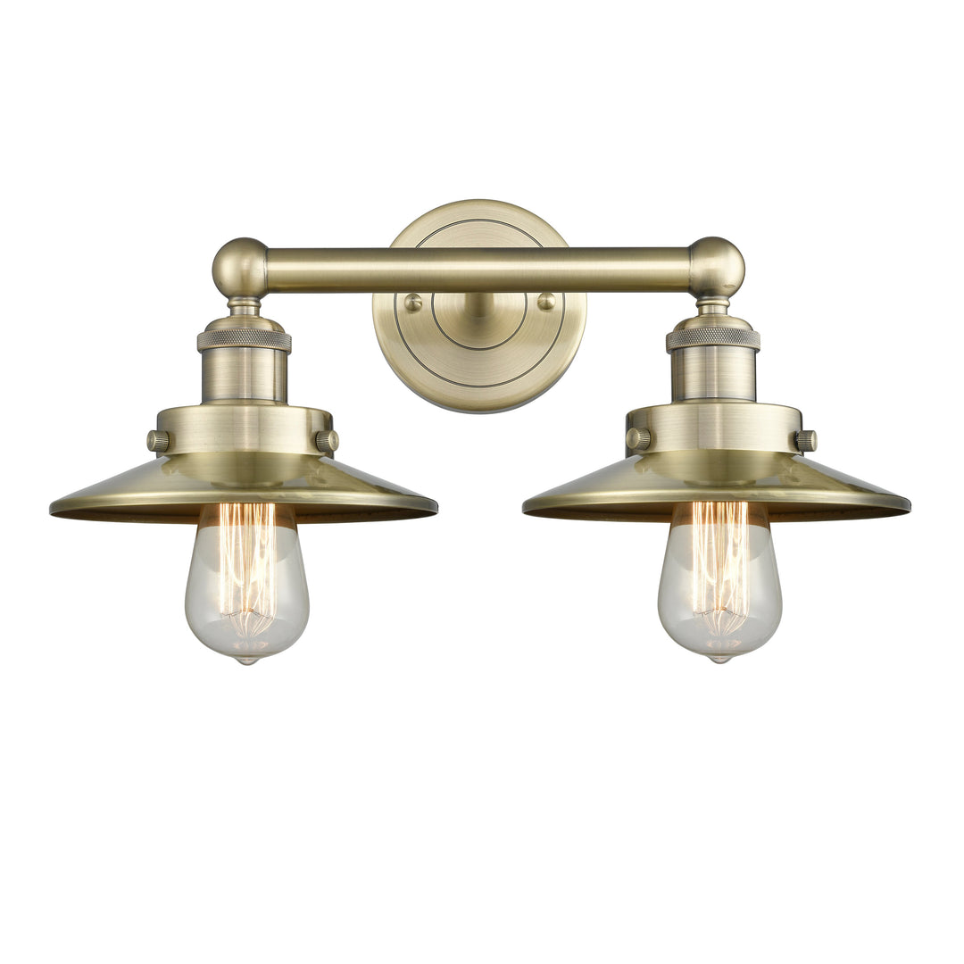 Innovations Downtown Urban 616-2W-AB-M4-AB Bath Vanity Light 17 in. wide - Antique Brass