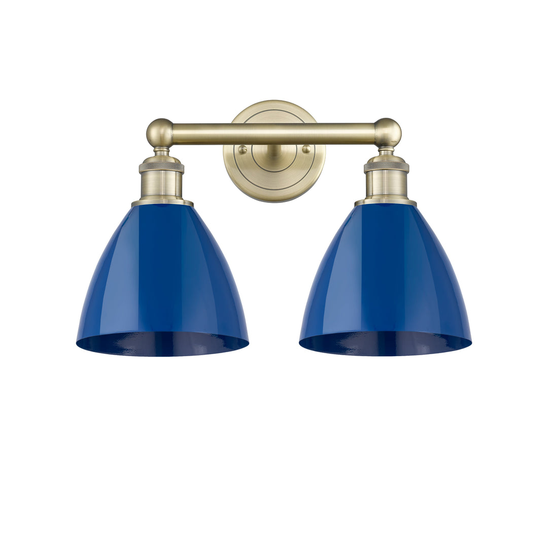 Innovations Downtown Urban 616-2W-AB-MBD-75-BL Bath Vanity Light 17 in. wide - Antique Brass