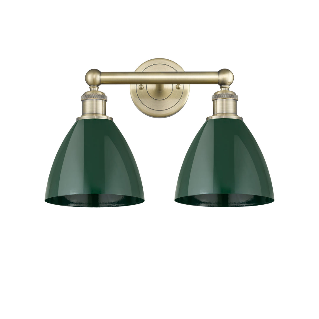 Innovations Downtown Urban 616-2W-AB-MBD-75-GR Bath Vanity Light 17 in. wide - Antique Brass