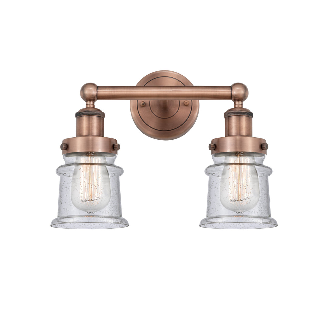 Innovations Edison 616-2W-AC-G184S Bath Vanity Light 15 in. wide - Antique Copper