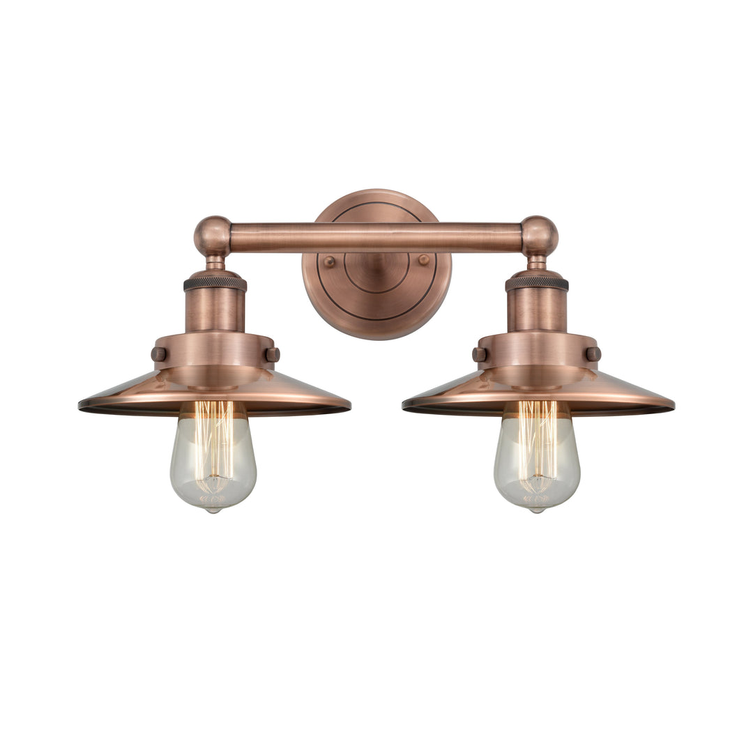 Innovations Downtown Urban 616-2W-AC-M3-AC Bath Vanity Light 17 in. wide - Antique Copper