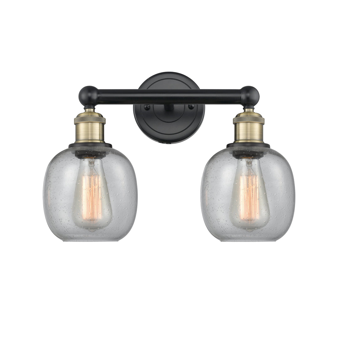 Innovations Edison 616-2W-BAB-G104 Bath Vanity Light 15 in. wide - Black Antique Brass