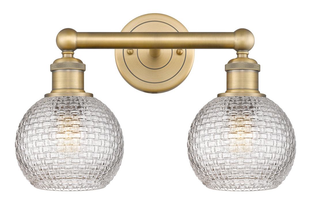 Innovations Edison 616-2W-BB-G122C-6CL Bath Vanity Light 15 in. wide - Brushed Brass