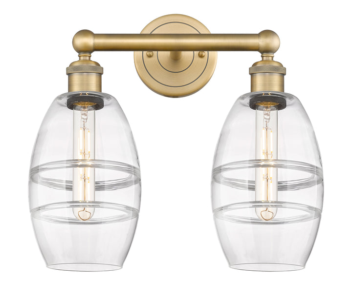 Innovations Edison 616-2W-BB-G557-6CL Bath Vanity Light 15 in. wide - Brushed Brass