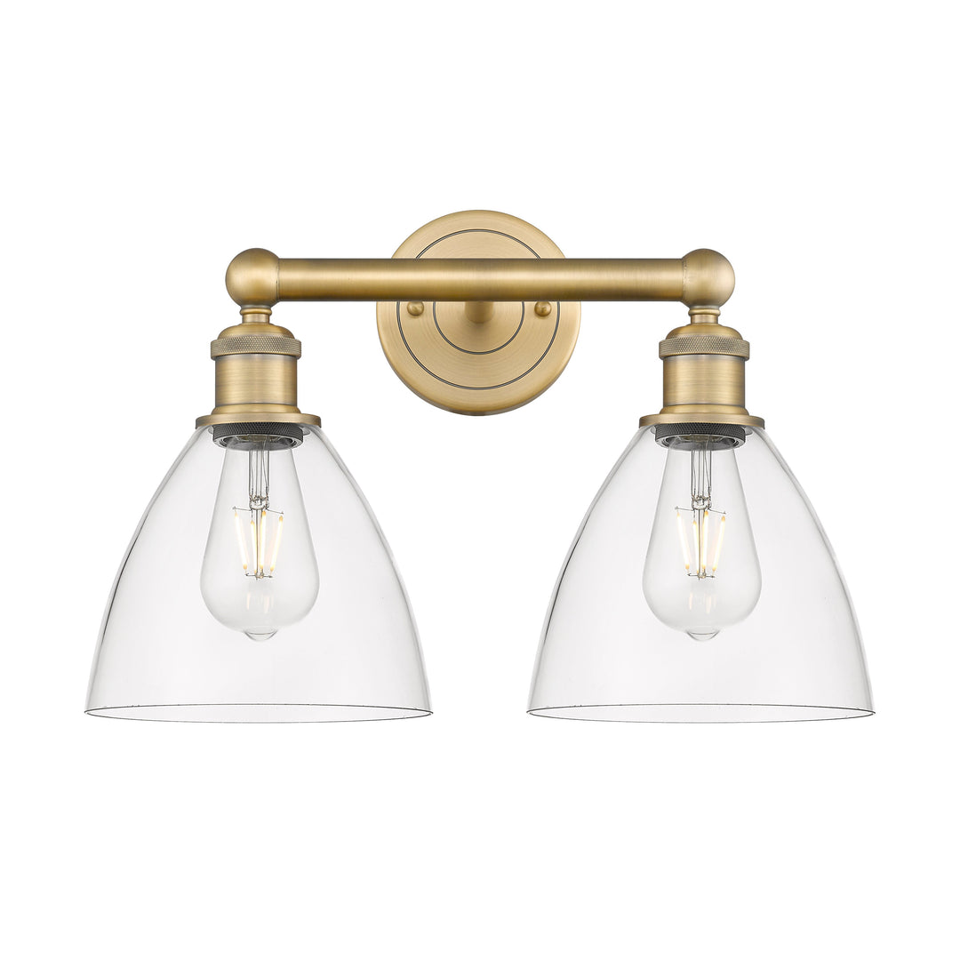 Innovations Edison 616-2W-BB-GBD-752 Bath Vanity Light 17 in. wide - Brushed Brass