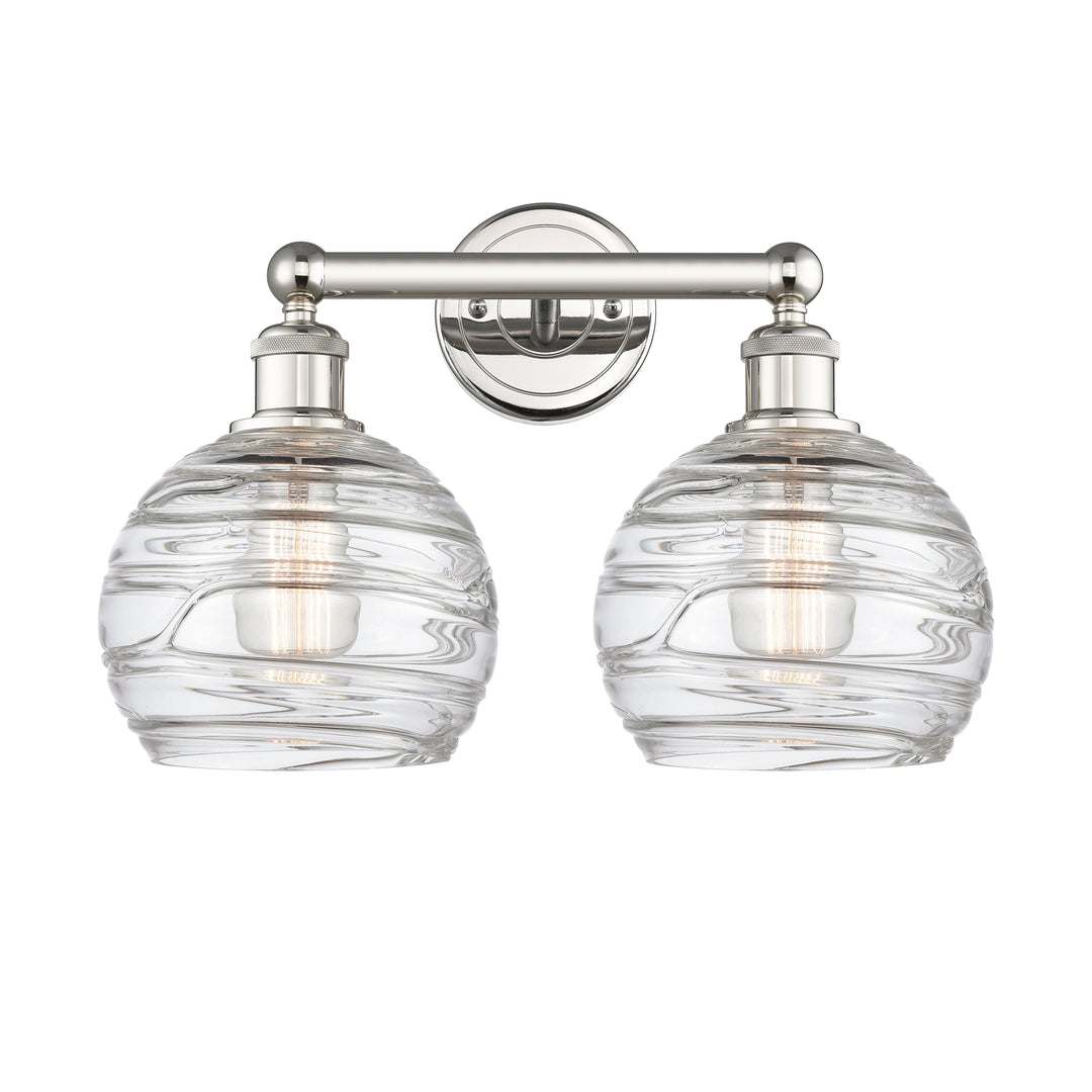 Innovations Downtown Urban 616-2W-PN-G1213-8 Bath Vanity Light 17 in. wide - Polished Nickel