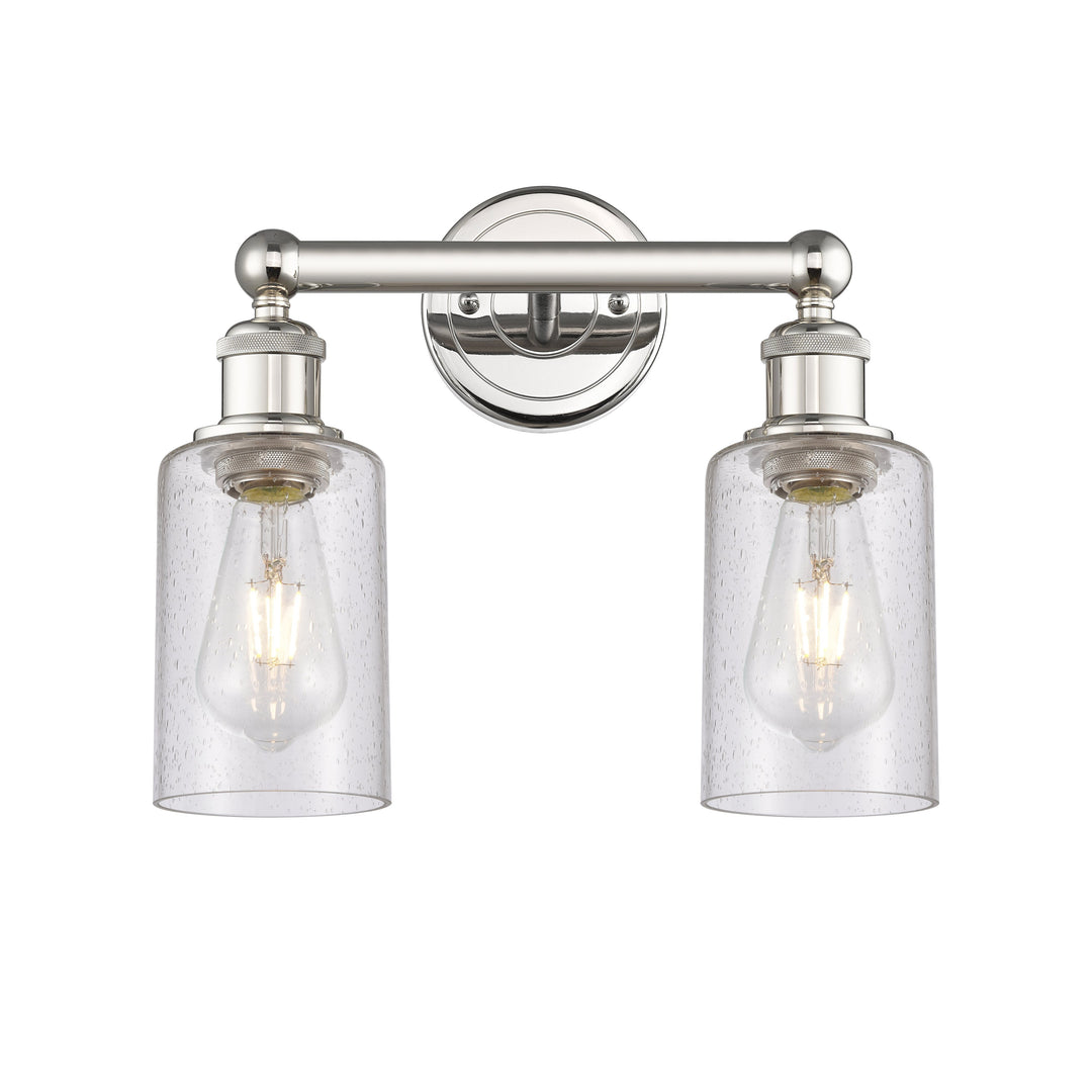 Innovations Edison 616-2W-PN-G804 Bath Vanity Light 13 in. wide - Polished Nickel