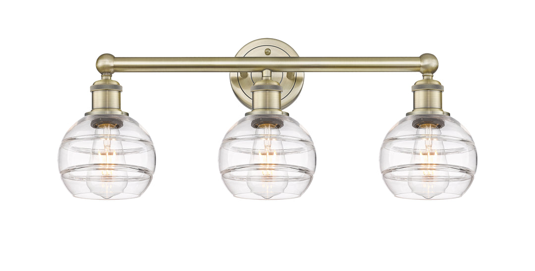 Innovations Edison 616-3W-AB-G556-6CL Bath Vanity Light 24 in. wide - Antique Brass