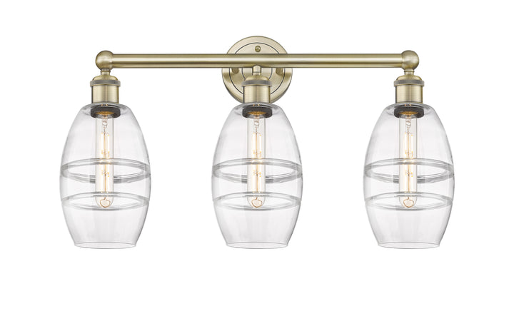 Innovations Edison 616-3W-AB-G557-6CL Bath Vanity Light 24 in. wide - Antique Brass