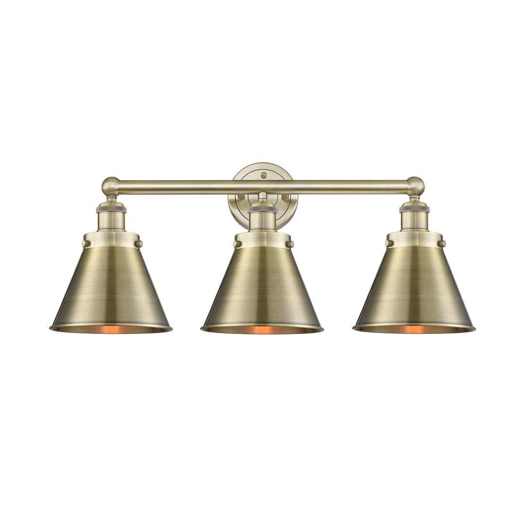 Innovations Franklin Restoration 616-3W-AB-M13-AB Bath Vanity Light 26 in. wide - Antique Brass