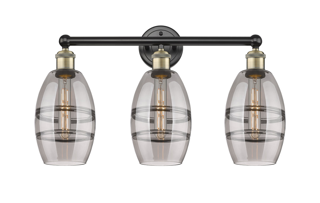 Innovations Edison 616-3W-BAB-G557-6SM Bath Vanity Light 24 in. wide - Black Antique Brass