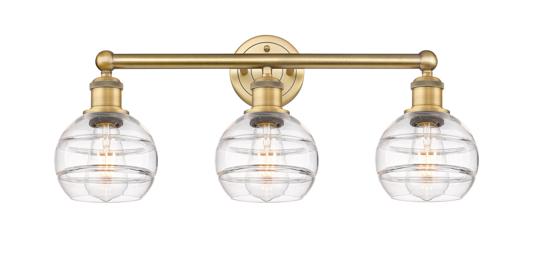 Innovations Edison 616-3W-BB-G556-6CL Bath Vanity Light 24 in. wide - Brushed Brass