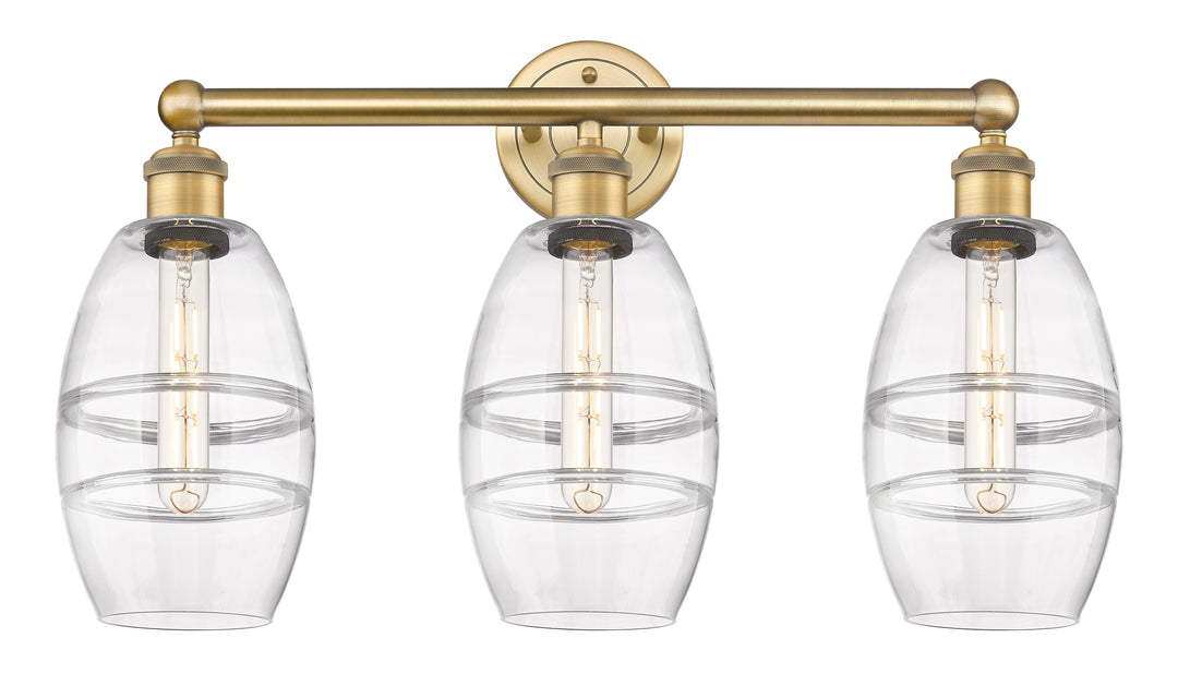 Innovations Edison 616-3W-BB-G557-6CL Bath Vanity Light 24 in. wide - Brushed Brass