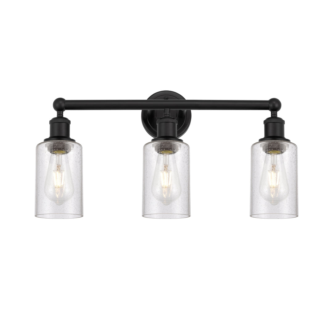 Innovations Edison 616-3W-BK-G804 Bath Vanity Light 22 in. wide - Matte Black