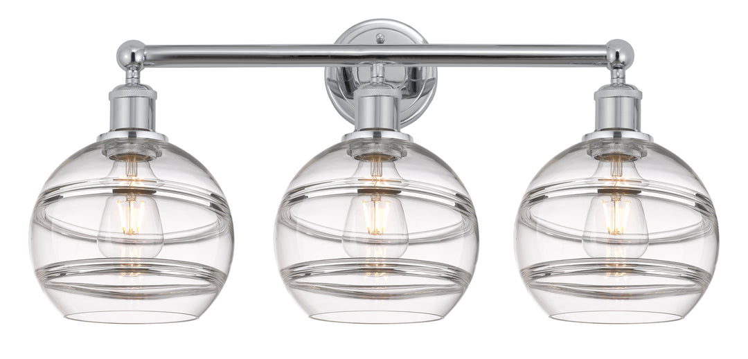 Innovations Downtown Urban 616-3W-PC-G556-8CL Bath Vanity Light 26 in. wide - Polished Chrome