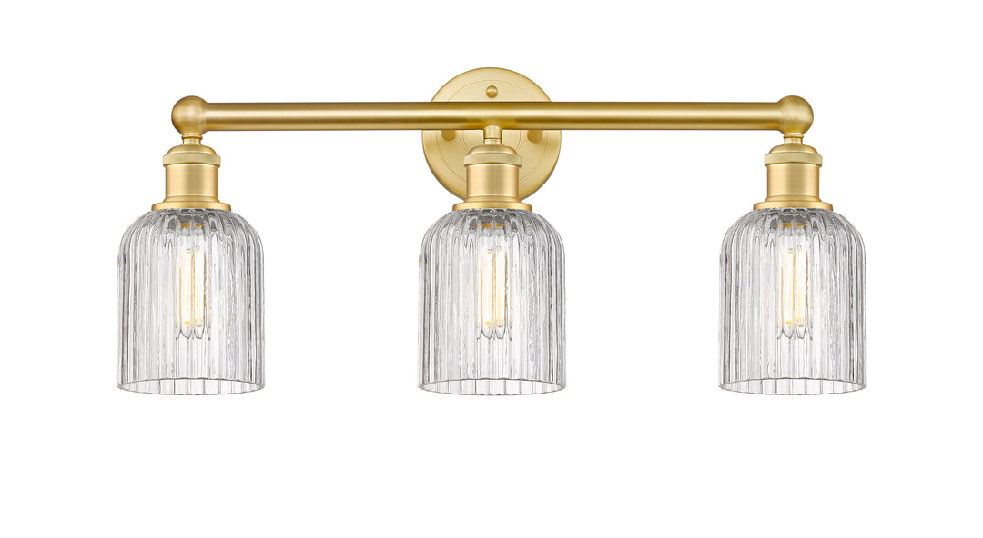 Innovations Edison 616-3W-SG-G559-5CL Bath Vanity Light 23 in. wide - Satin Gold