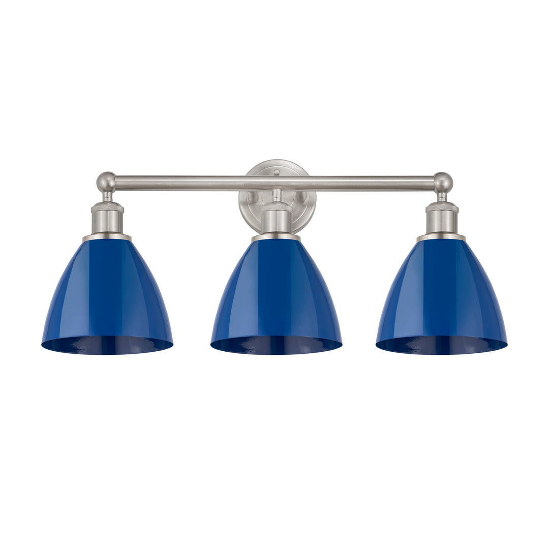 Innovations Downtown Urban 616-3W-SN-MBD-75-BL Bath Vanity Light 26 in. wide - Satin Nickel