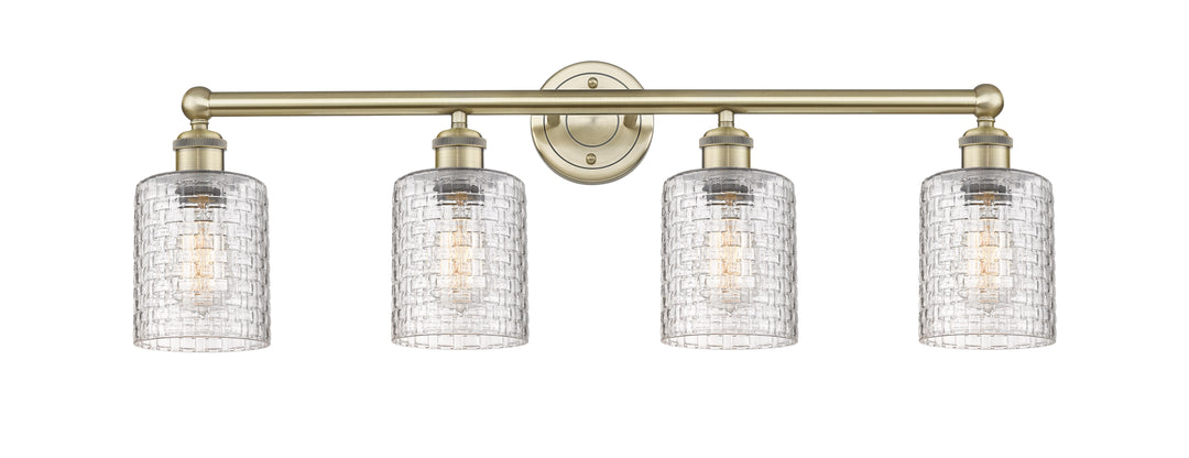 Innovations Edison 616-4W-AB-G112C-5CL Bath Vanity Light 32 in. wide - Antique Brass