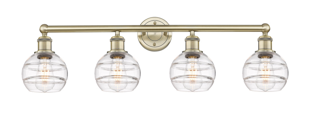 Innovations Edison 616-4W-AB-G556-6CL Bath Vanity Light 33 in. wide - Antique Brass