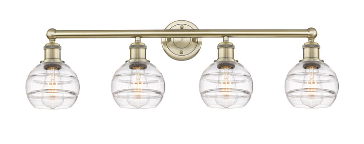 Innovations Edison 616-4W-AB-G556-6CL Bath Vanity Light 33 in. wide - Antique Brass