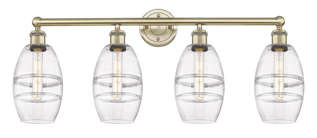 Innovations Edison 616-4W-AB-G557-6CL Bath Vanity Light 33 in. wide - Antique Brass