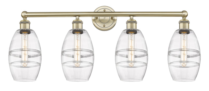 Innovations Edison 616-4W-AB-G557-6CL Bath Vanity Light 33 in. wide - Antique Brass