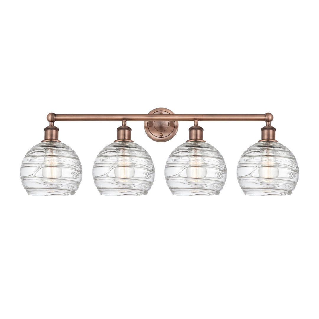 Innovations Downtown Urban 616-4W-AC-G1213-8 Bath Vanity Light 35 in. wide - Antique Copper