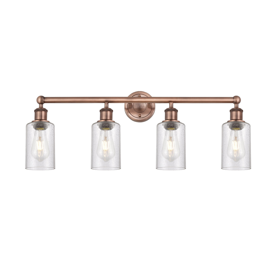 Innovations Edison 616-4W-AC-G804 Bath Vanity Light 31 in. wide - Antique Copper