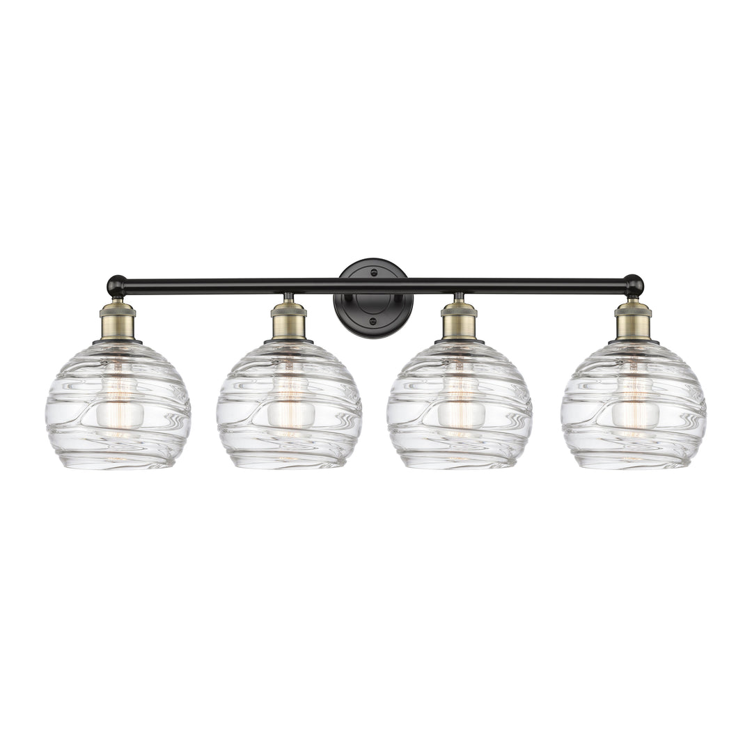 Innovations Downtown Urban 616-4W-BAB-G1213-8 Bath Vanity Light 35 in. wide - Black Antique Brass