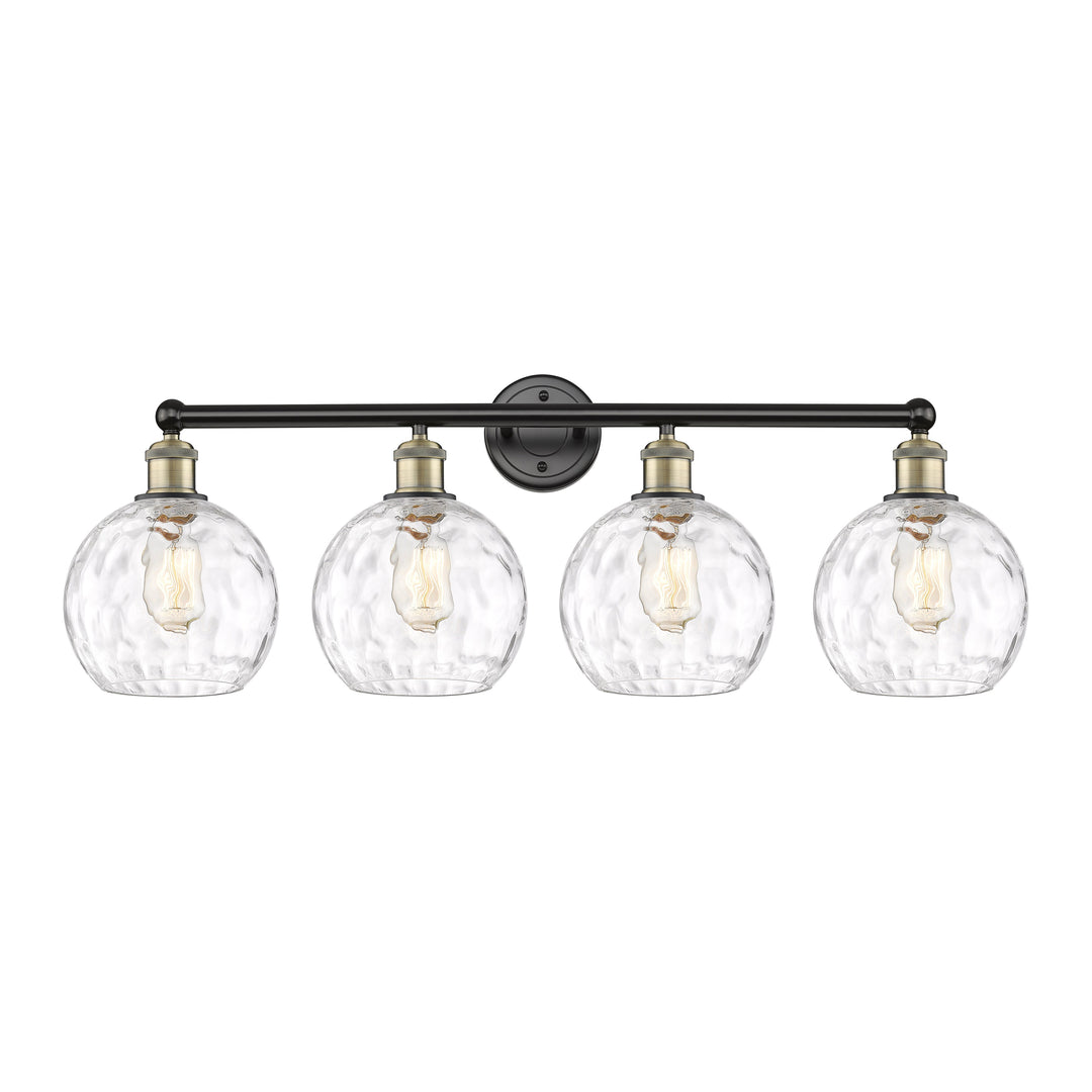 Innovations Downtown Urban 616-4W-BAB-G1215-8 Bath Vanity Light 35 in. wide - Black Antique Brass