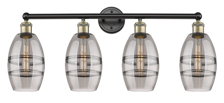 Innovations Edison 616-4W-BAB-G557-6SM Bath Vanity Light 33 in. wide - Black Antique Brass