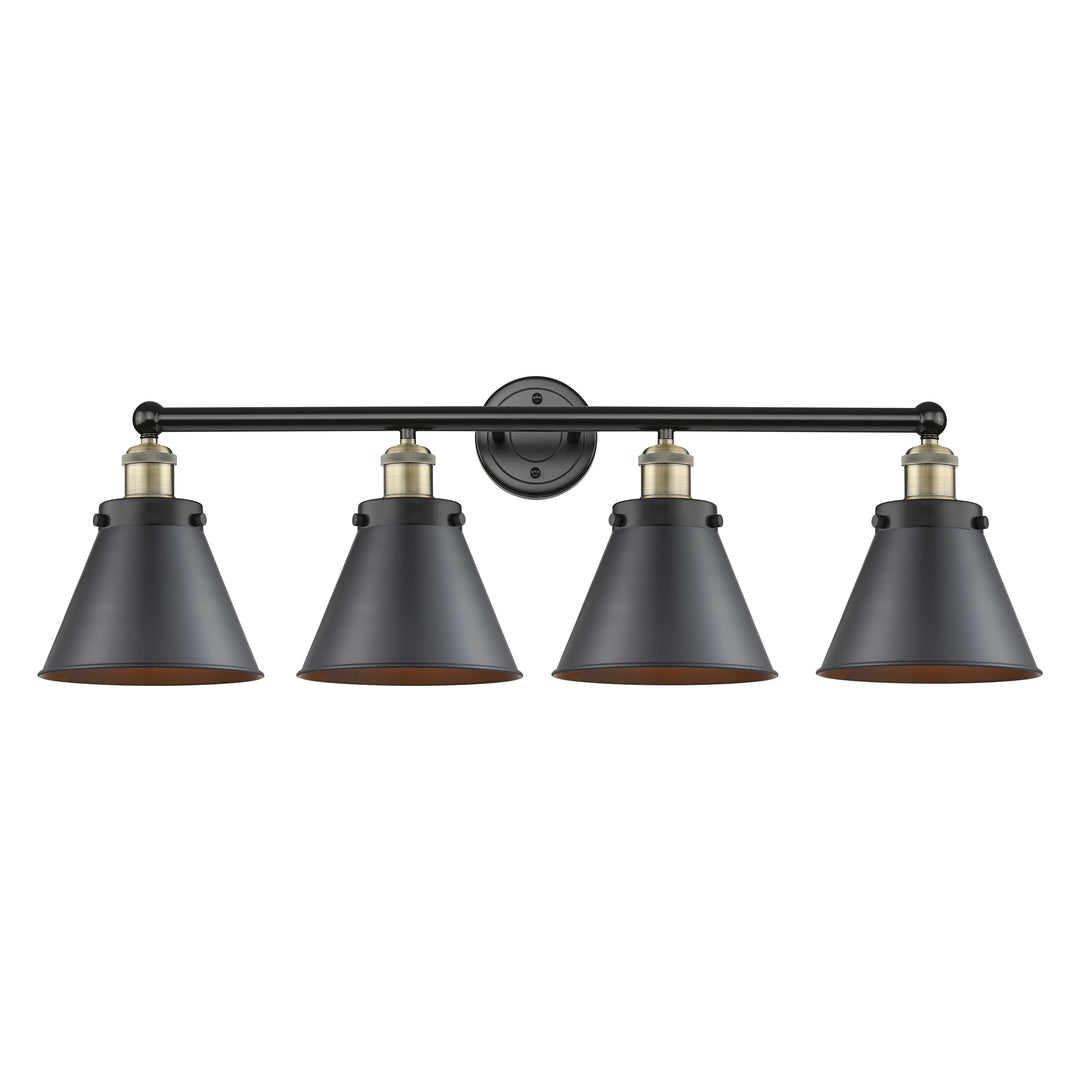Innovations Downtown Urban 616-4W-BAB-M13-BK Bath Vanity Light 35 in. wide - Black Antique Brass