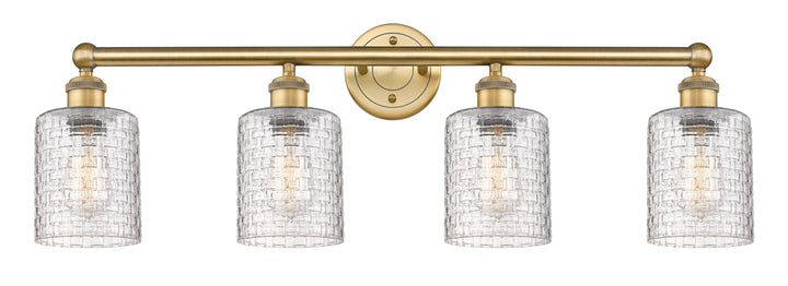 Innovations Edison 616-4W-BB-G112C-5CL Bath Vanity Light 32 in. wide - Brushed Brass