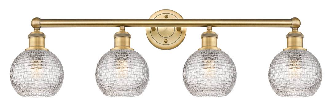 Innovations Edison 616-4W-BB-G122C-6CL Bath Vanity Light 33 in. wide - Brushed Brass