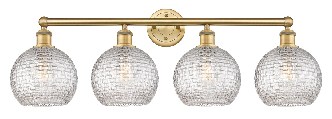 Innovations Downtown Urban 616-4W-BB-G122C-8CL Bath Vanity Light 35 in. wide - Brushed Brass