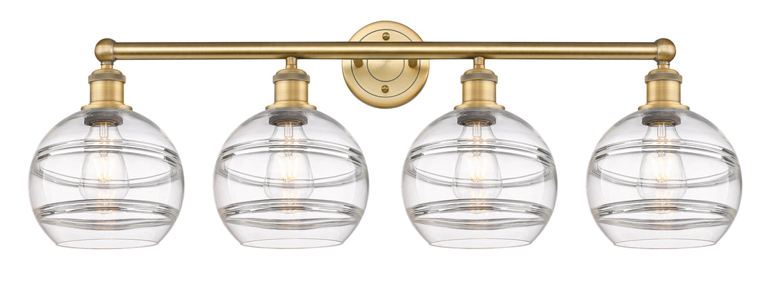 Innovations Downtown Urban 616-4W-BB-G556-8CL Bath Vanity Light 35 in. wide - Brushed Brass